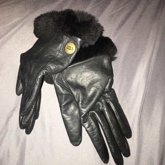 UGG Leather gloves - Picture 2 of 4